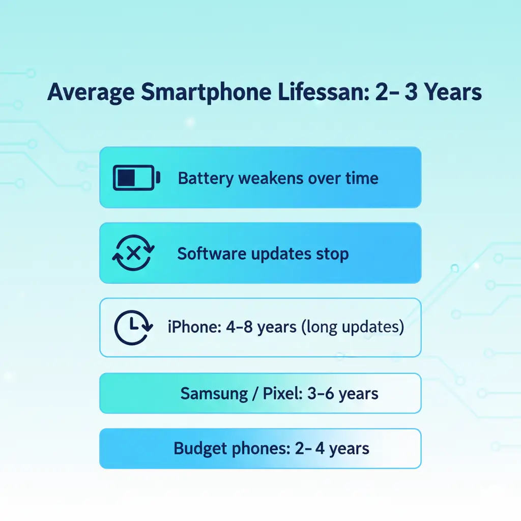 Lifespan of Different Phone Brands